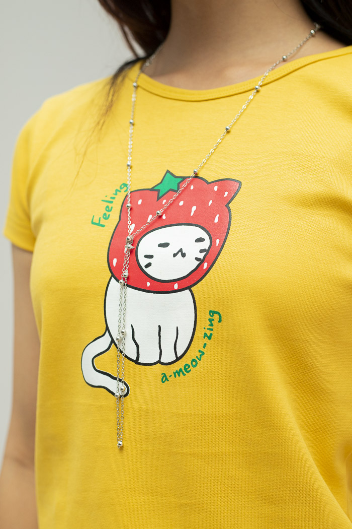 Meow-zing Yellow Top